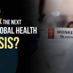 Mpox virus test tube showing positive result, with the text 'Is Mpox the Next Big Global Health Crisis?' alongside the GlobalBizNow logo.