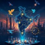 Alt text: India’s 2025 trade growth strategy showing export targets and global partnerships.