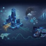 Massive hyperscale data center powering cloud computing and AI infrastructure